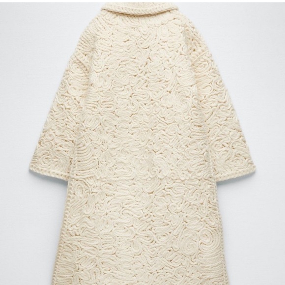 ZARA Structured Wool Blend Coat - Picture 10 of 16